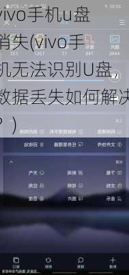 vivo手机u盘消失(vivo手机无法识别U盘，数据丢失如何解决？)