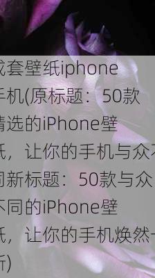 成套壁纸iphone手机(原标题：50款精选的iPhone壁纸，让你的手机与众不同新标题：50款与众不同的iPhone壁纸，让你的手机焕然一新)