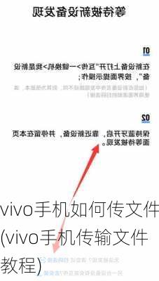 vivo手机如何传文件(vivo手机传输文件教程)