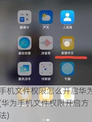 手机文件权限怎么开启华为(华为手机文件权限开启方法)