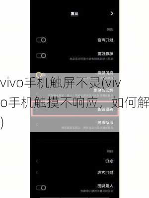 vivo手机触屏不灵(vivo手机触摸不响应，如何解决？)