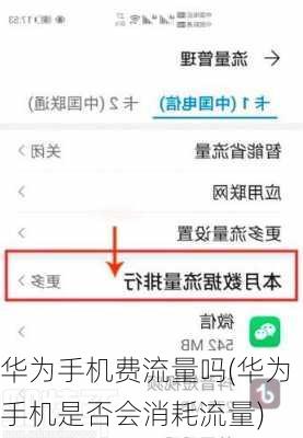 华为手机费流量吗(华为手机是否会消耗流量)
